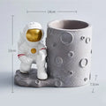 DecorBites™ Astronaut Cosmonaut Pen Holder Figurines for Home Office Desk Decoration