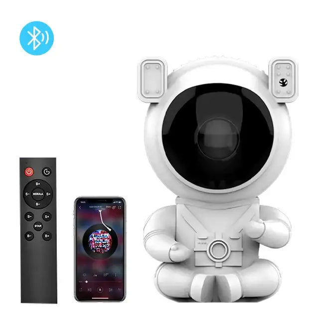 DecorBites™ Astronaut Galaxy Starry Sky Projector Night Light with Remote Control for Bedroom, Kids - Gift Ready.