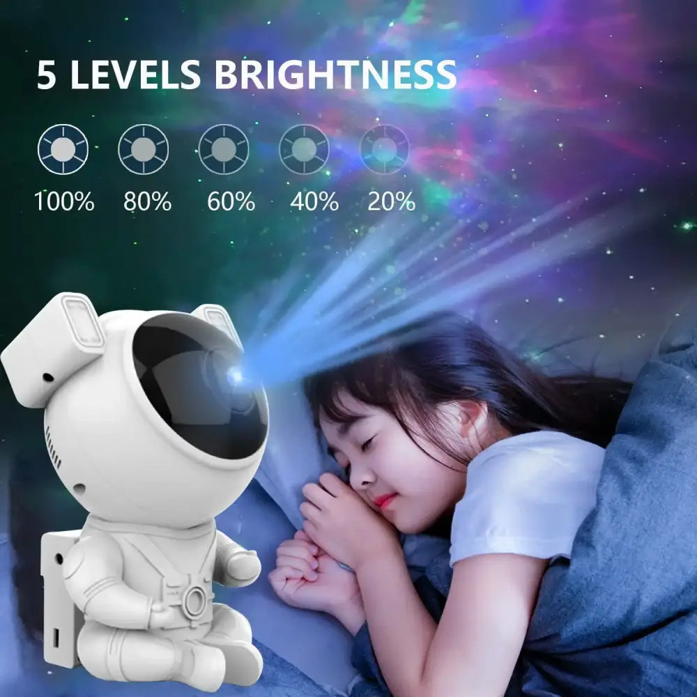 DecorBites™ Astronaut Galaxy Starry Sky Projector Night Light with Remote Control for Bedroom, Kids - Gift Ready.