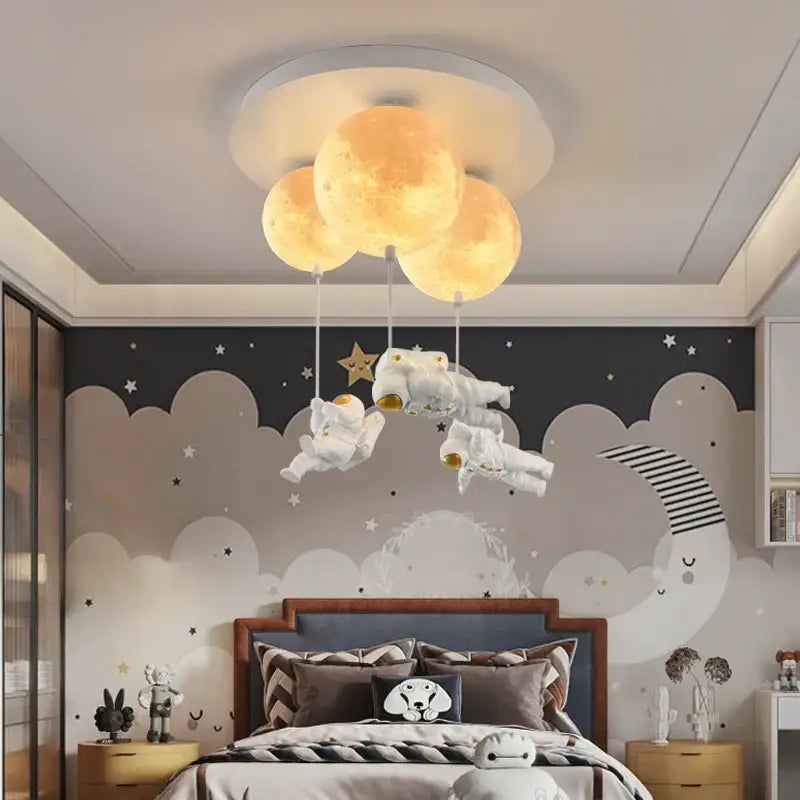 DecorBites™ Astronaut Globe Ceiling Light for Kids Room - 18cm/20cm/25cm