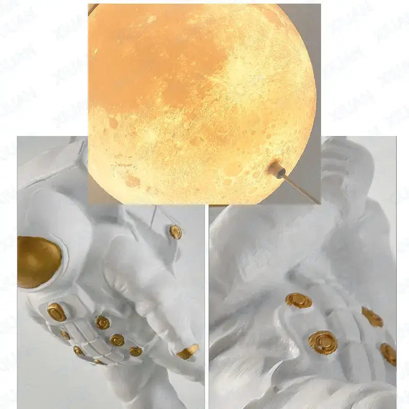 DecorBites™ Astronaut Globe Ceiling Light for Kids Room - 18cm/20cm/25cm