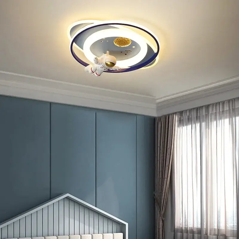 DecorBites™ Astronaut Kids Bedroom Ceiling Light - Modern Boys Girls Room Lighting Fixtures