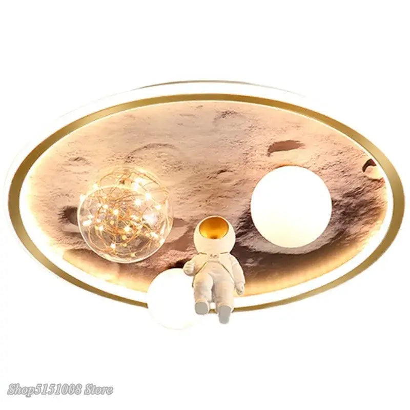 مصباح سقف ليد DecorBites™ بتصميم رائد فضاء لغرف نوم الأطفال والأولاد والبنات