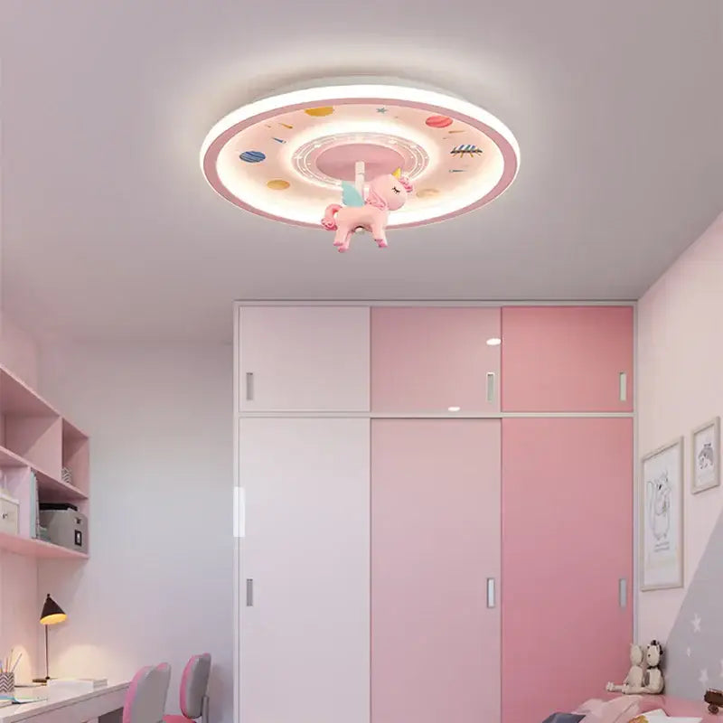 DecorBites™ Astronaut LED Ceiling Light for Kids' Room - Blue Cartoon Theme