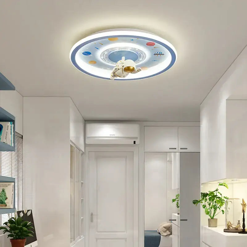 DecorBites™ Astronaut LED Ceiling Light for Kids' Room - Blue Cartoon Theme