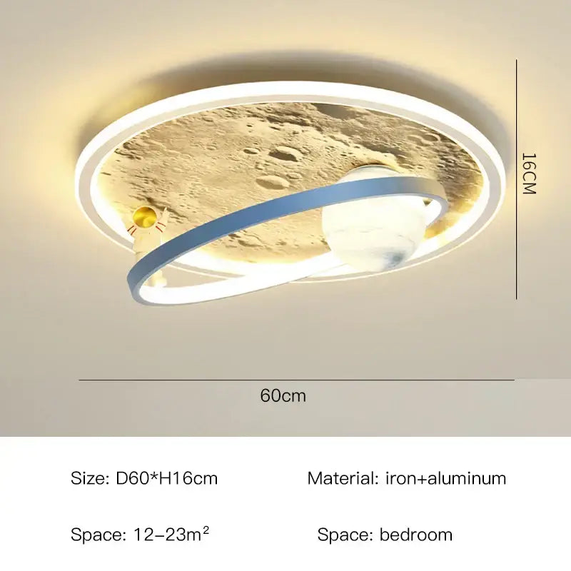 DecorBites™ Astronaut LED Chandelier: Remote Control Ceiling Pendant Light for Children's Room