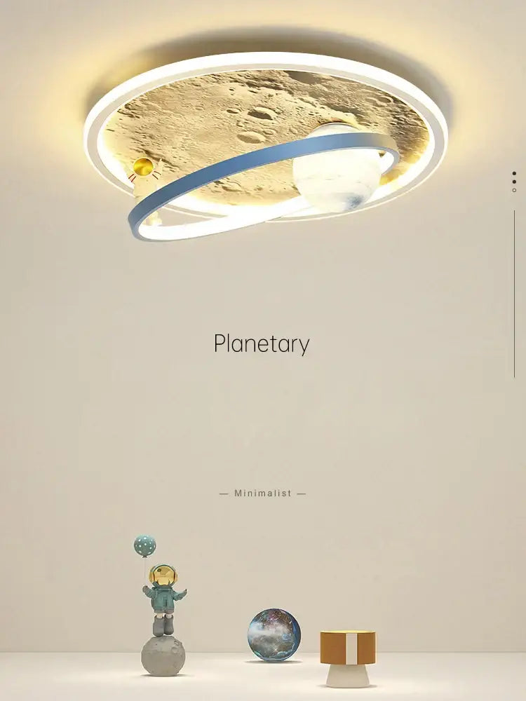 DecorBites™ Astronaut LED Chandelier: Remote Control Ceiling Pendant Light for Children's Room