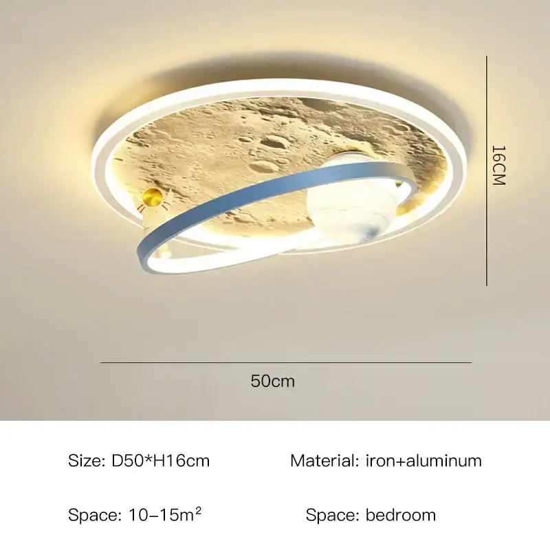 DecorBites™ Astronaut LED Chandelier: Remote Control Ceiling Pendant Light for Children's Room