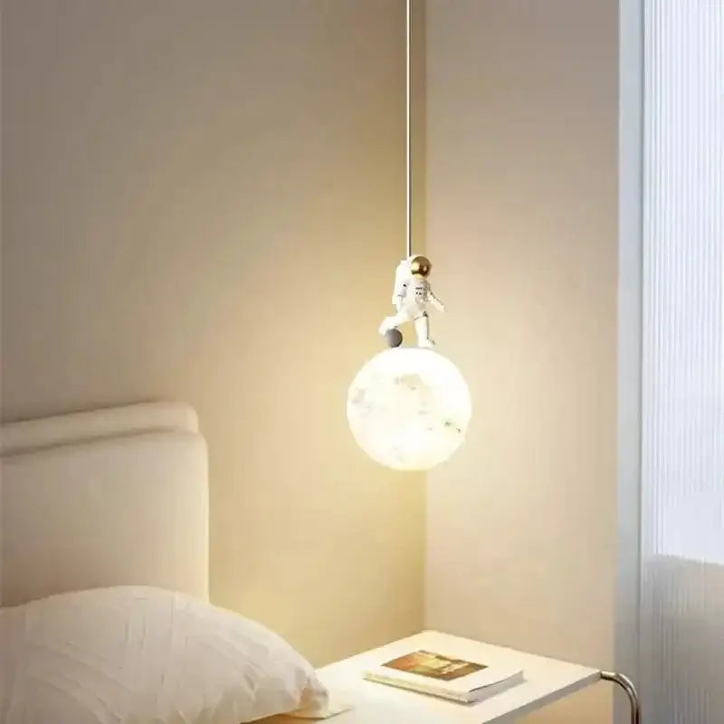 DecorBites™ Astronaut Lunar Pendant Light Modern Minimalist TV Bedroom Decor