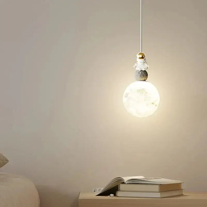 DecorBites™ Astronaut Lunar Pendant Light Modern Minimalist TV Bedroom Decor