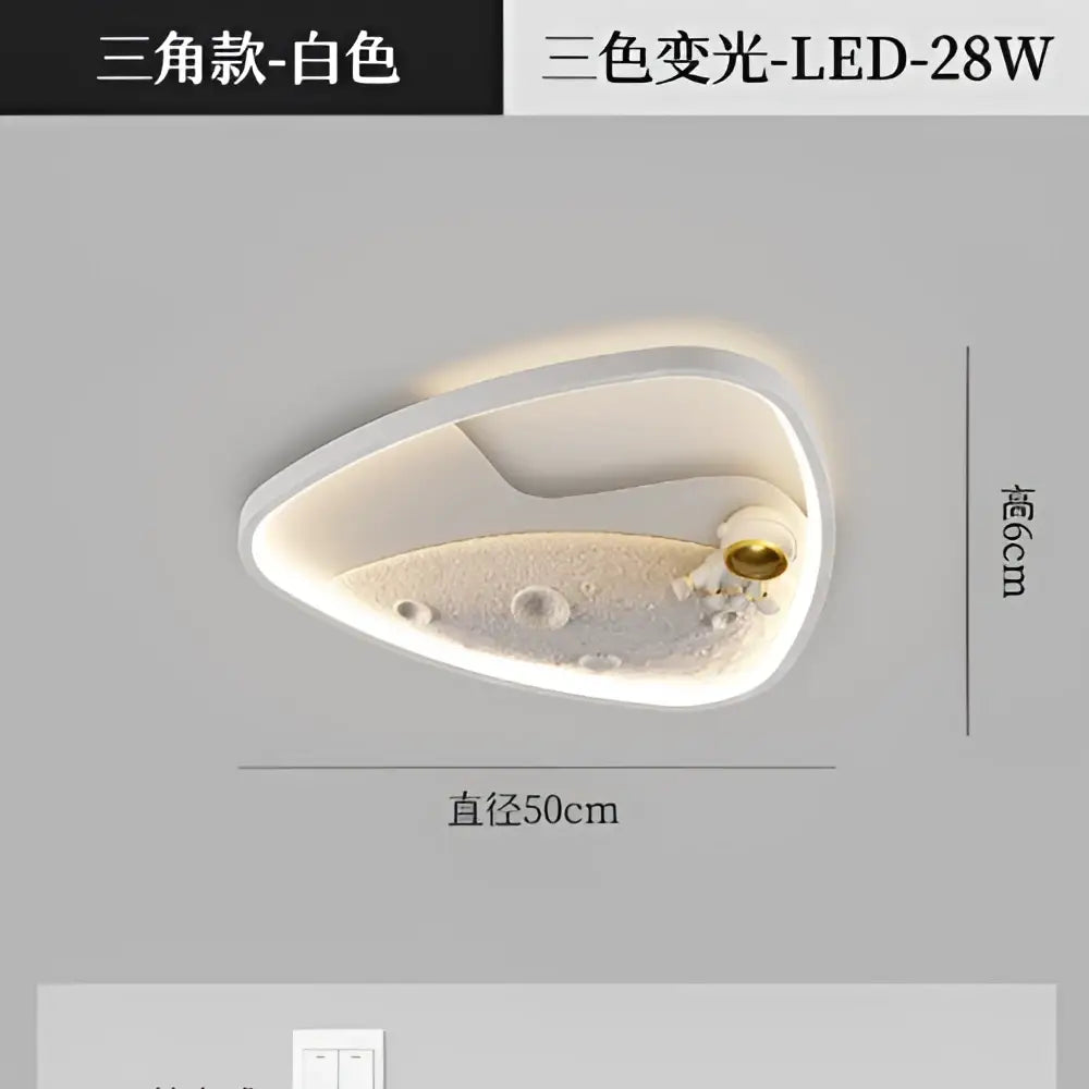 DecorBites™ Astronaut Moon Acrylic Ceiling Lamp: Modern Lighting for Home, Office, and Cafe