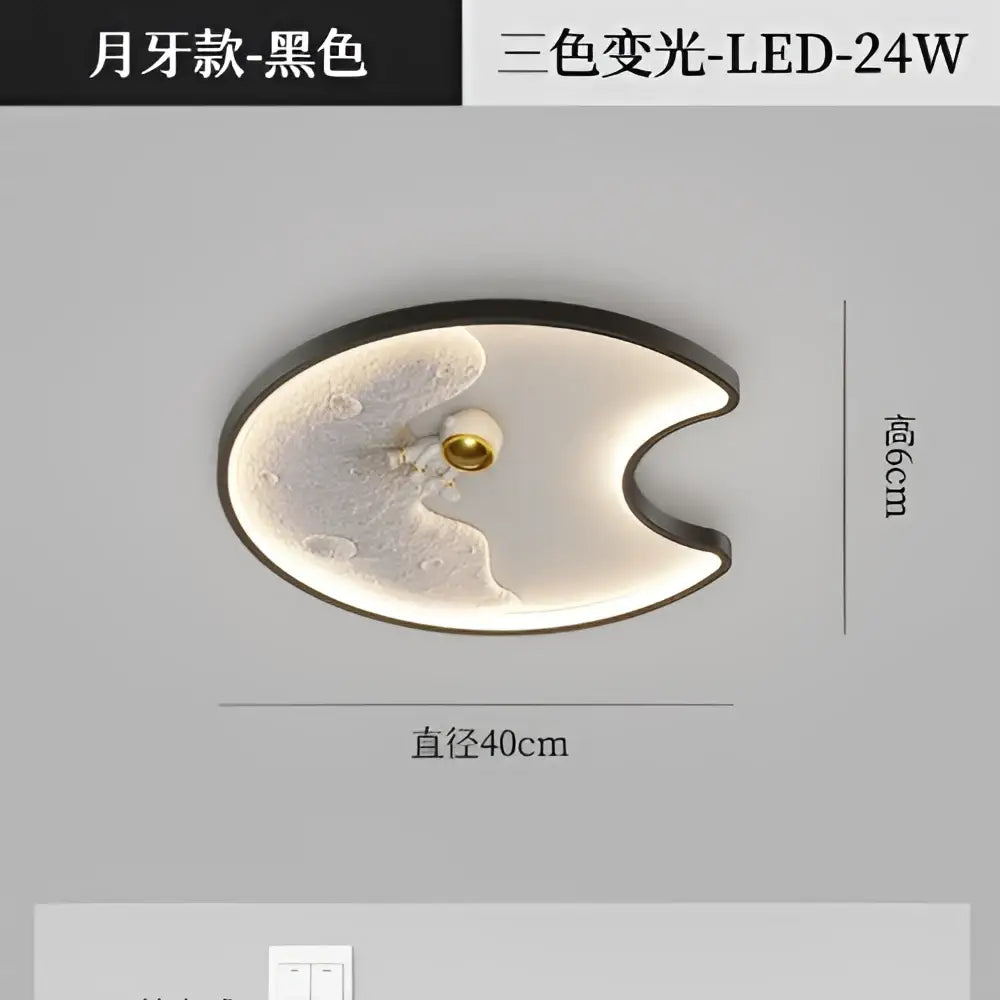 DecorBites™ Astronaut Moon Acrylic Ceiling Lamp: Modern Lighting for Home, Office, and Cafe