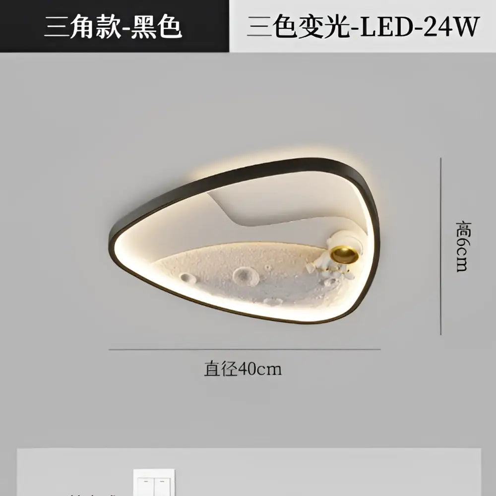 DecorBites™ Astronaut Moon Acrylic Ceiling Lamp: Modern Lighting for Home, Office, and Cafe