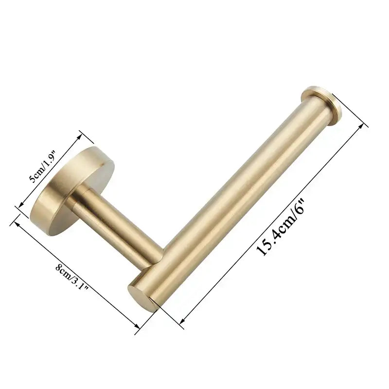 DecorBites™ Bathroom Hardware Set: Towel Bar, Robe Hook, Rack, Shelf, Tissue Holder, Hook