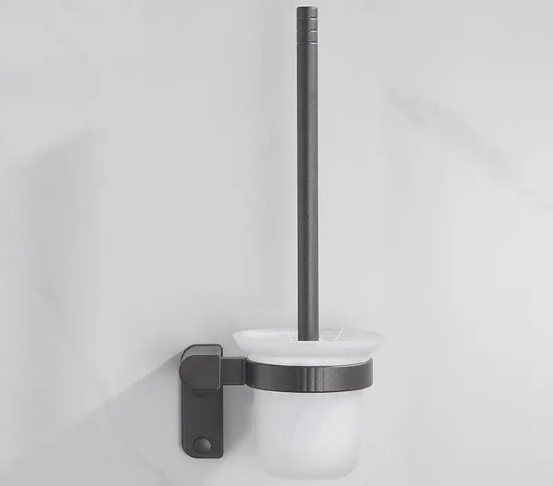 DecorBites™ Bathroom Hardware Set: Towel Rack, Shelf, Paper Holder, Towel Holder, Toilet Brush Holder
