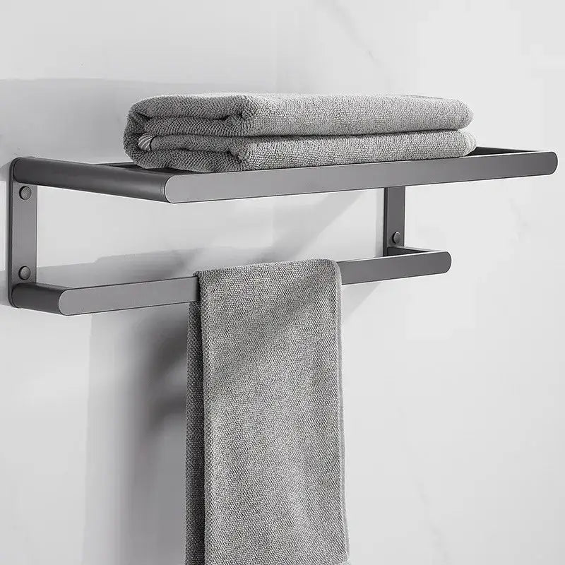 DecorBites™ Bathroom Hardware Set: Towel Rack, Shelf, Paper Holder, Towel Holder, Toilet Brush Holder