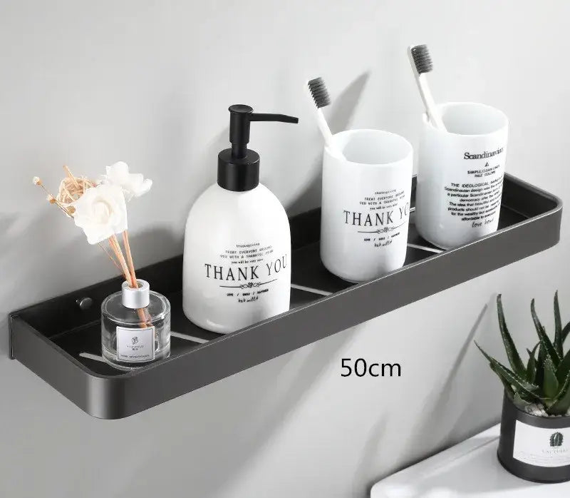 DecorBites™ Bathroom Hardware Set: Towel Rack, Shelf, Paper Holder, Towel Holder, Toilet Brush Holder