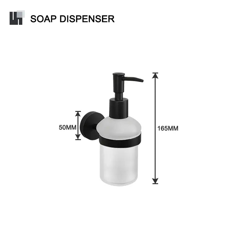 DecorBites™ Bathroom Hardware Set: Towel Rack, Toilet Brush, Paper Holder, Soap Dispenser, Towel Bar, Hook