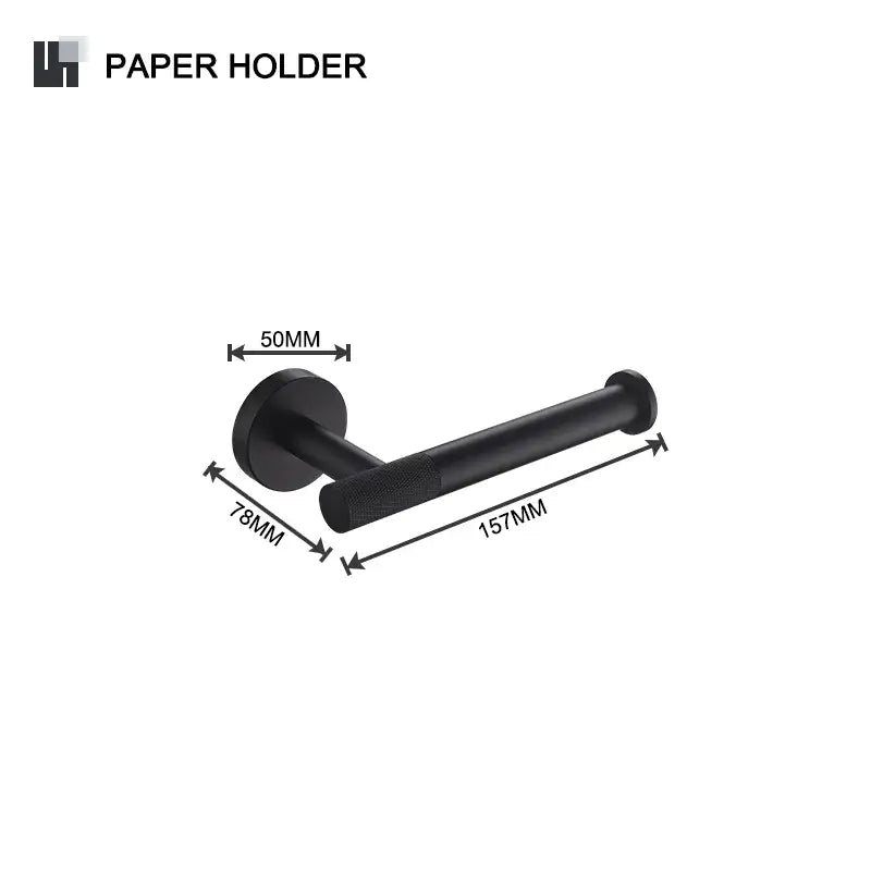 DecorBites™ Bathroom Hardware Set: Towel Rack, Toilet Brush, Paper Holder, Soap Dispenser, Towel Bar, Hook