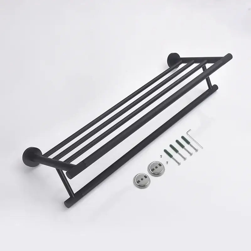 DecorBites™ Bathroom Hardware Set: Towel Rack, Toilet Brush, Paper Holder, Soap Dispenser, Towel Bar, Hook