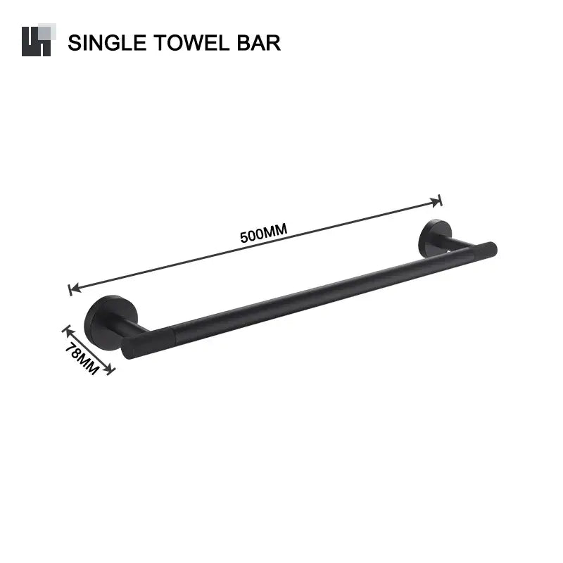 DecorBites™ Bathroom Hardware Set: Towel Rack, Toilet Brush, Paper Holder, Soap Dispenser, Towel Bar, Hook