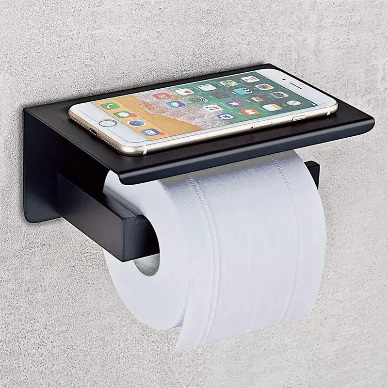 DecorBites™ Bathroom Multi-function Holder SUS 304 Handy Shelf for Sanitary & Paper Rolls