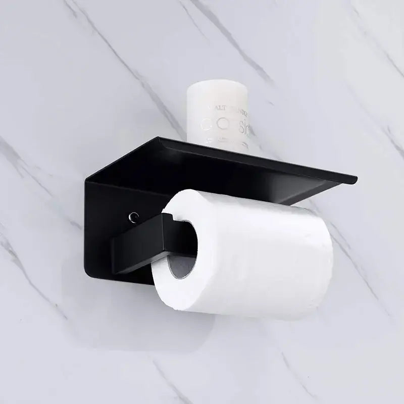 DecorBites™ Bathroom Multi-function Holder SUS 304 Handy Shelf for Sanitary & Paper Rolls