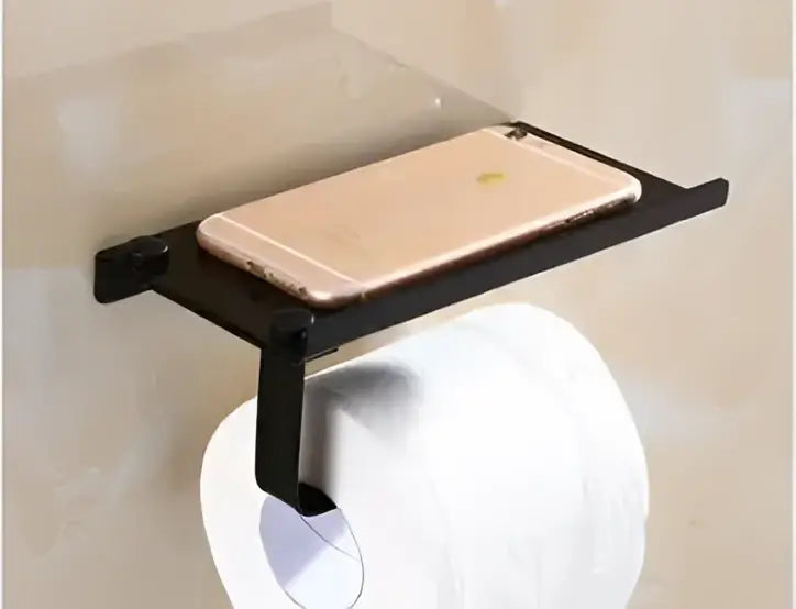 DecorBites™ Bathroom Multi-function Holder SUS 304 Handy Shelf for Sanitary & Paper Rolls