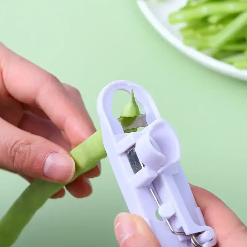 DecorBites™ Bean Slicer Cutter Peeler Remover Kitchen Gadget Vegetable Fruit Stringer