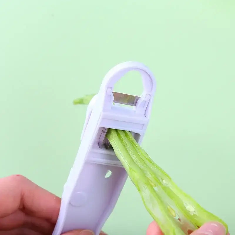 DecorBites™ Bean Slicer Cutter Peeler Remover Kitchen Gadget Vegetable Fruit Stringer