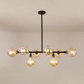 DecorBites™ Black Dimpled Glass Ball Pendant Light for Modern Dining Room Island