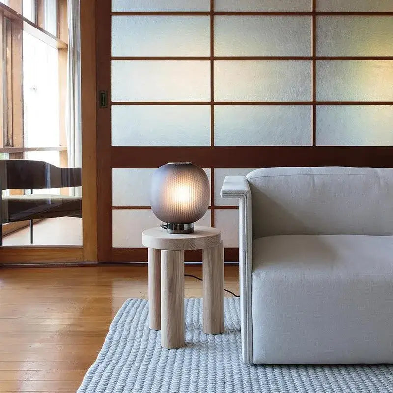 DecorBites™ Black Glass Ball Nordic Design LED Table Light for Bedroom and Living Room