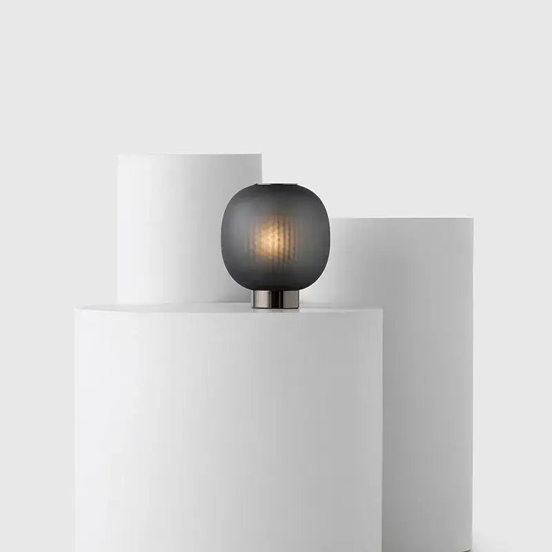 DecorBites™ Black Glass Ball Nordic Design LED Table Light for Bedroom and Living Room