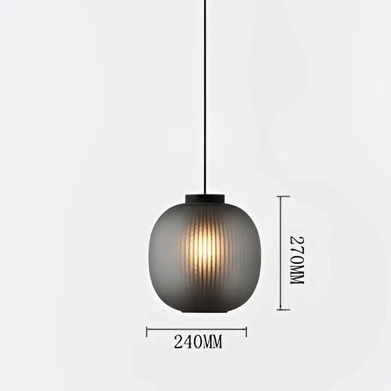 DecorBites™ Black Glass Ball Nordic Design LED Table Light for Bedroom and Living Room