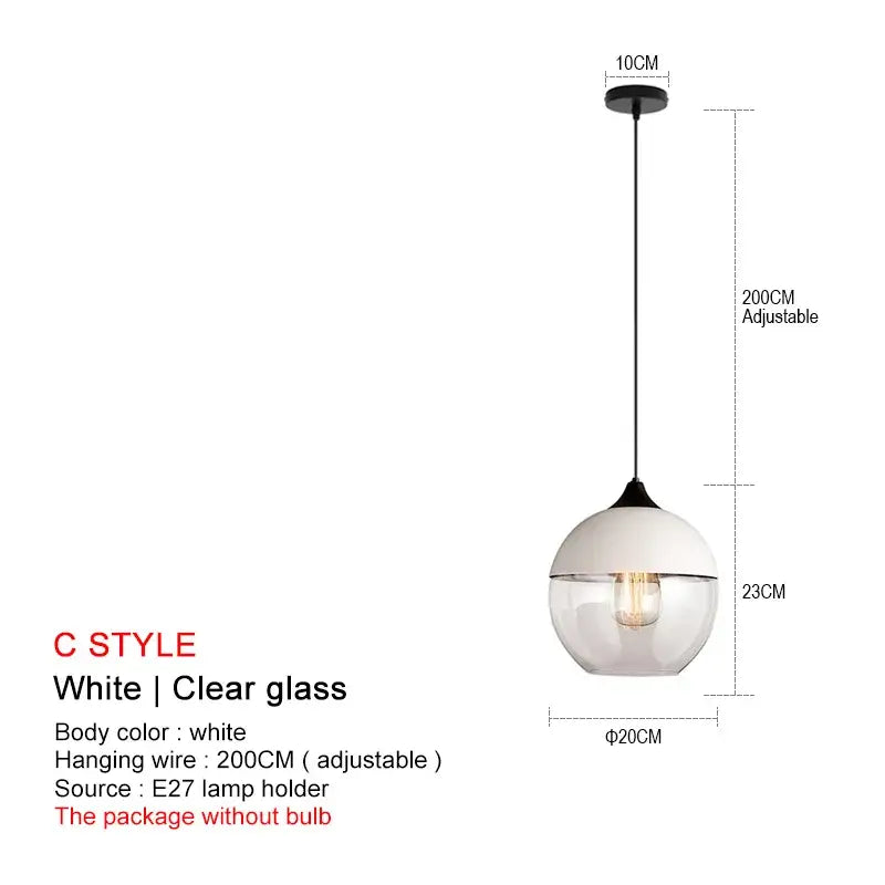 DecorBites™ Black Glass Pendant Lights: Modern Nordic Chandelier for Dining Room, Kitchen, Bedroom, and Restaurant