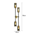DecorBites™ Black Glass Wall Lamp: Modern Retro Nordic Sconce for Living Room Bedroom Decor