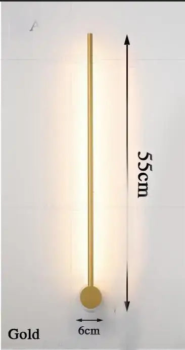 DecorBites™ Black Gold Aluminum LED Wall Sconce, Modern Home Decor for Living Room, Bedroom