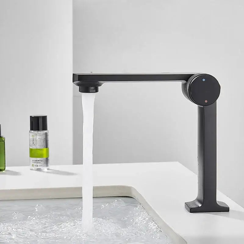 DecorBites™ Black Gold Basin Faucet Deck Mounted Mixer Tap for Modern Bathroom Sink