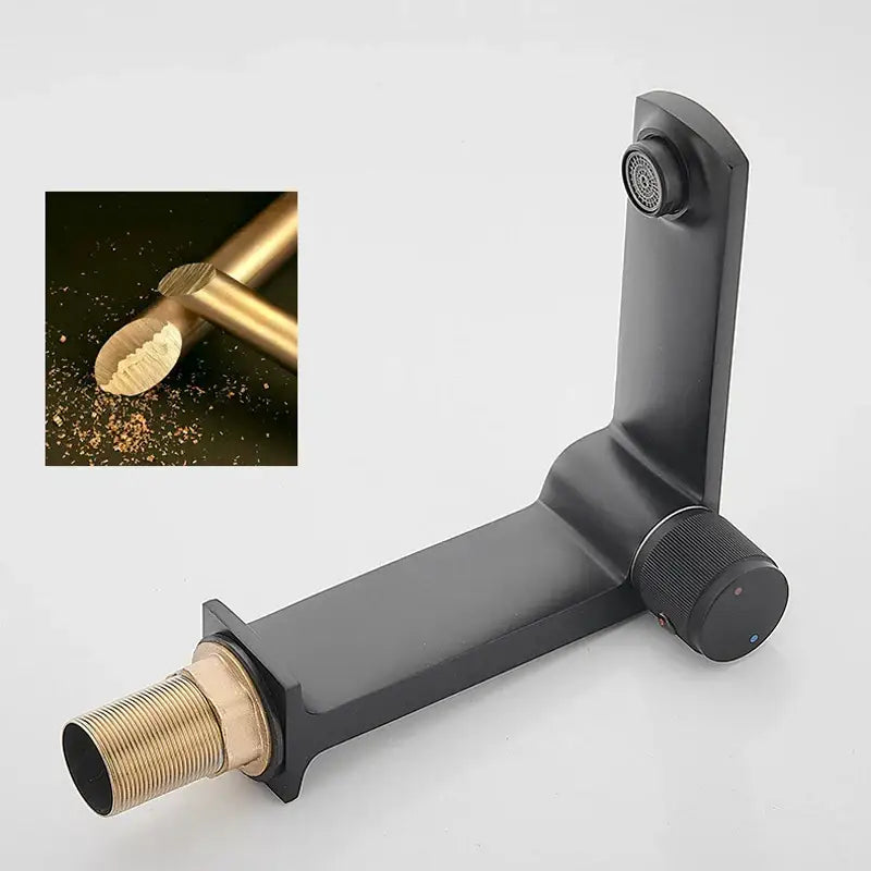 DecorBites™ Black Gold Basin Faucet Deck Mounted Mixer Tap for Modern Bathroom Sink