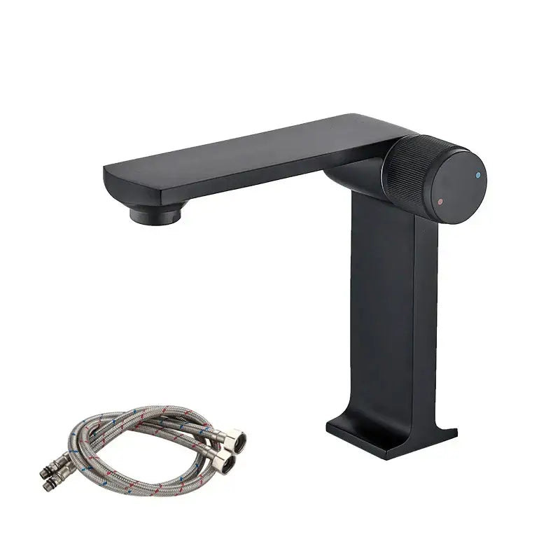 DecorBites™ Black Gold Basin Faucet Deck Mounted Mixer Tap for Modern Bathroom Sink