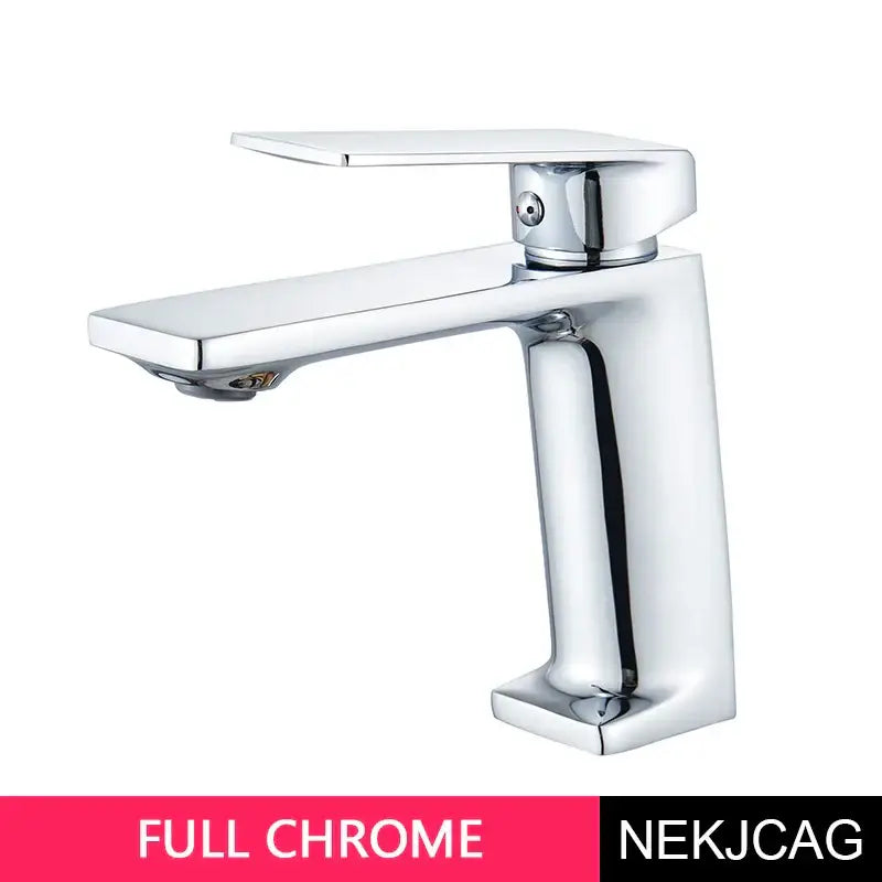 DecorBites™ Black Gold Basin Faucet: Stylish Deck Mounted Bathroom Sink Faucet with Gold Handle