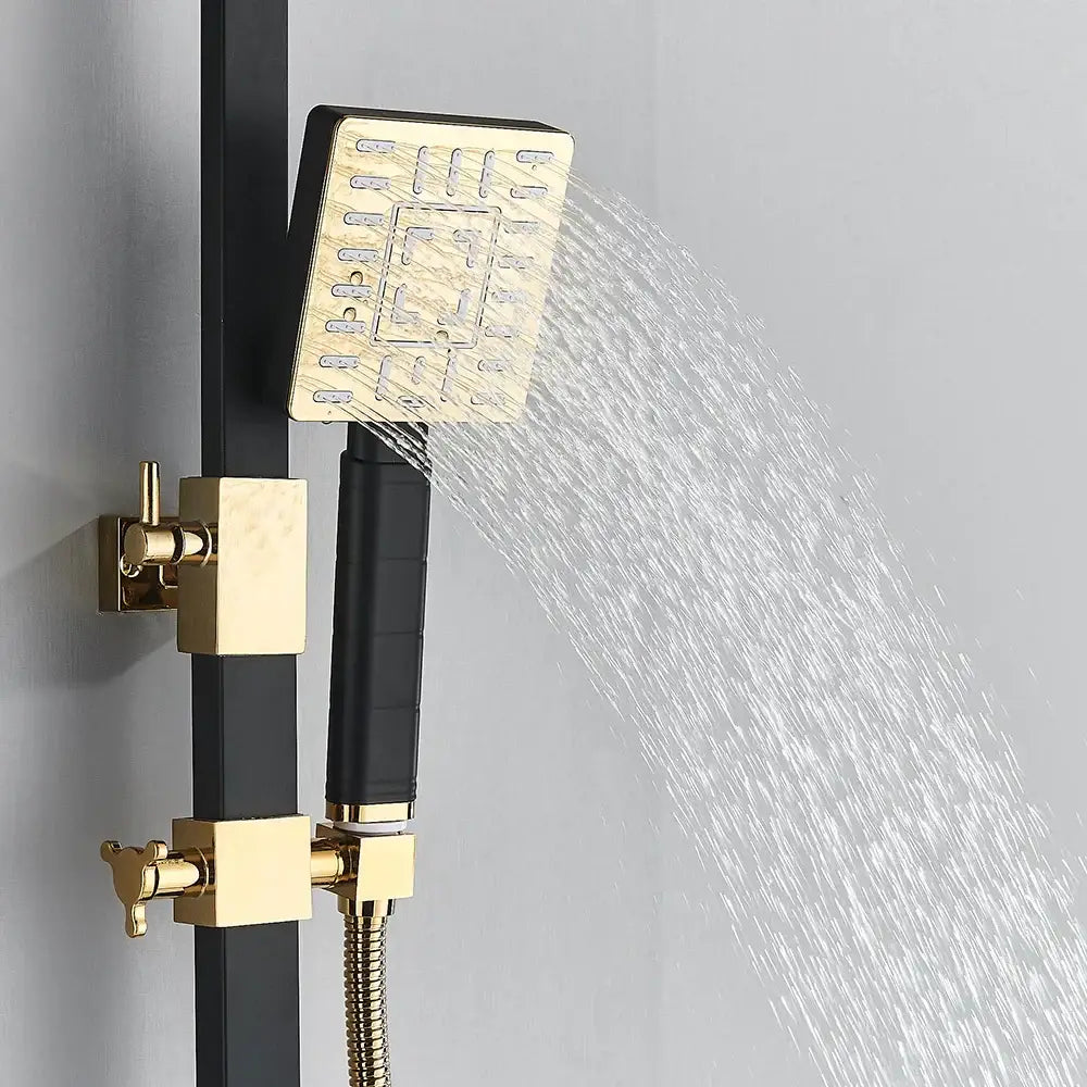 DecorBites™ Black Gold Bidet Shower Faucet Set with Hand Shower Mixer Tap