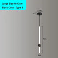 DecorBites™ Black Gold Ceiling Pendant for Bedside Bedroom LED Modern Hanging Light