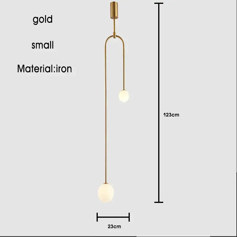 DecorBites™ Black Gold Chandelier Pendant Nordic Modern Lamp