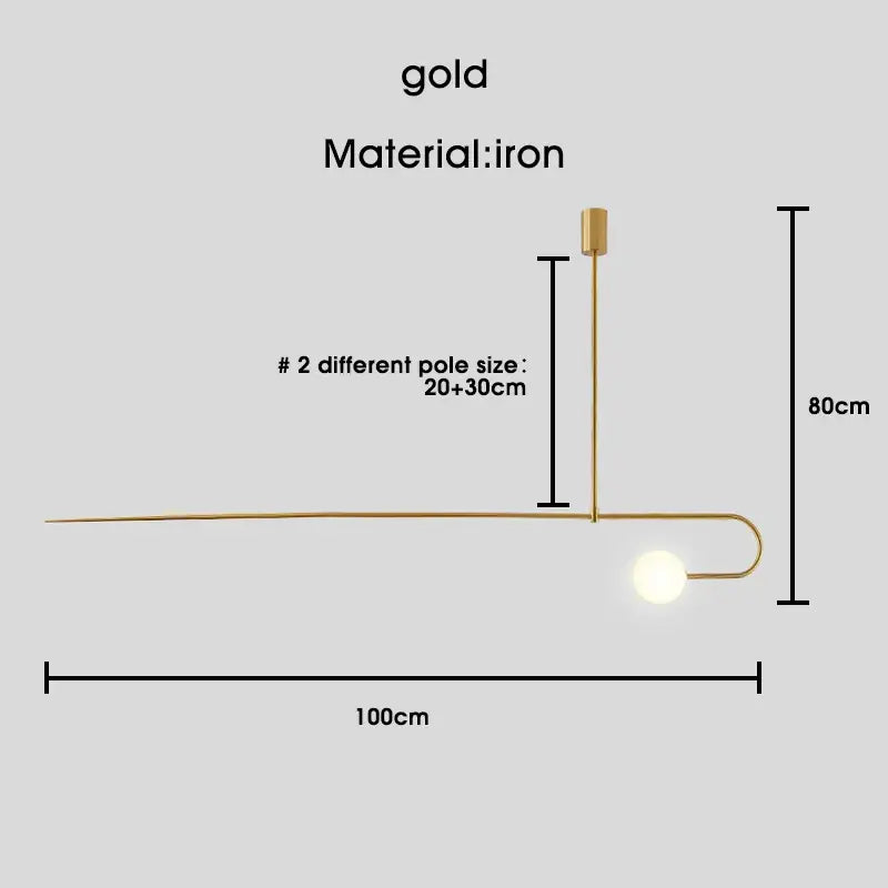 DecorBites™ Black Gold Chandelier Pendant Nordic Modern Lamp