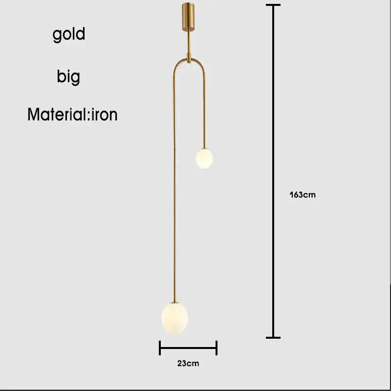 DecorBites™ Black Gold Chandelier Pendant Nordic Modern Lamp