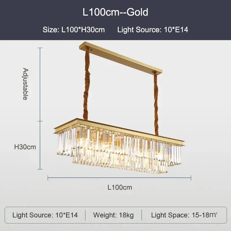 DecorBites™ Black Gold Crystal Ceiling Chandelier: Modern LED Pendant Light for Luxe Living Spaces