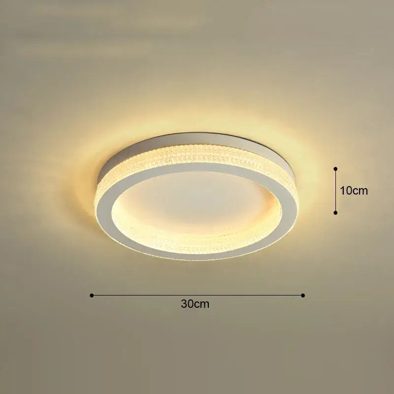 DecorBites™ Black Gold Crystal Chandelier LED Ceiling Light for Living Room Bedroom