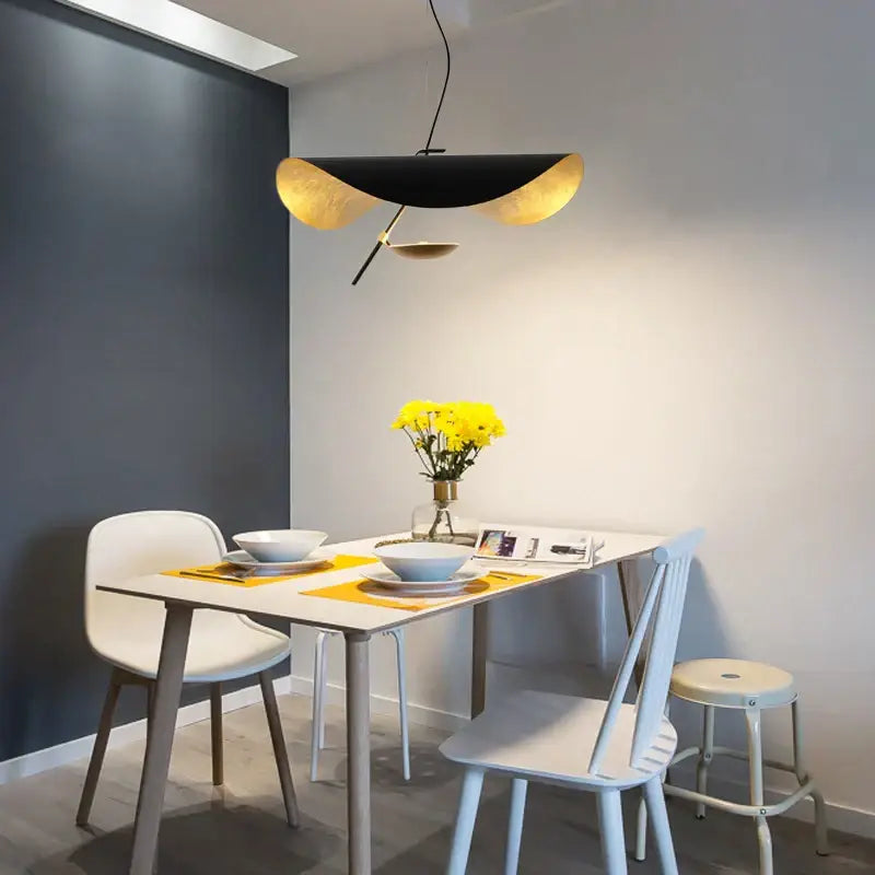 DecorBites™ Black Gold Glass Ball Pendant Light: Retro Nordic LED Bar Fixture