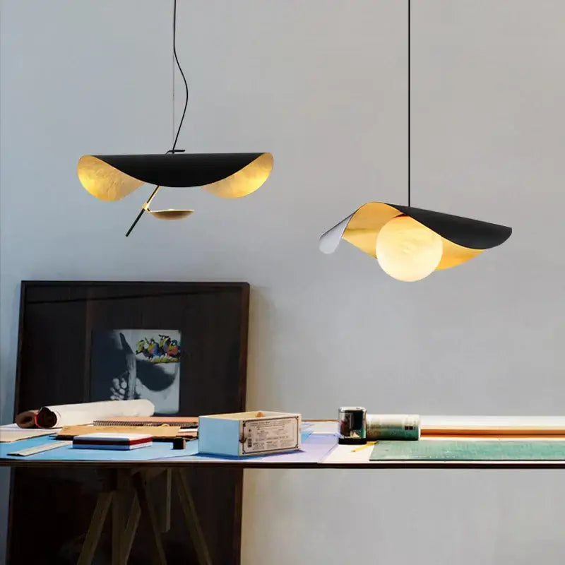 DecorBites™ Black Gold Glass Ball Pendant Light: Retro Nordic LED Bar Fixture
